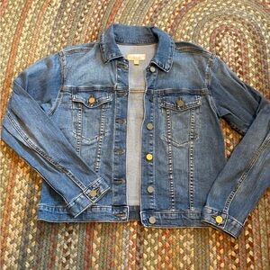 Brand New Classic Blue Denim Cropped Jacket